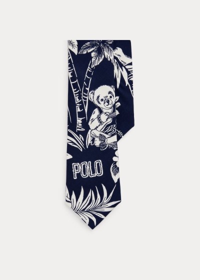 Men's Polo Ralph Lauren Tropical Bear Narrow Ties | 790316ERI